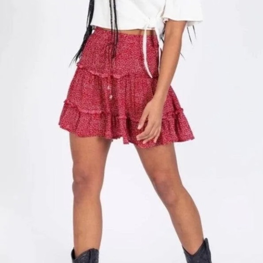 PRINCESS POLLY red skirt